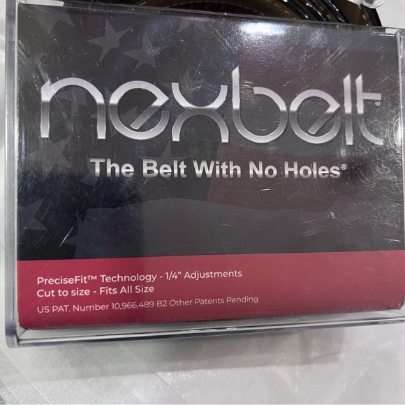 Nexbelt Men’s Black textured Belt adjustable, no holes Utah Trucking Association - Picture 8 of 10